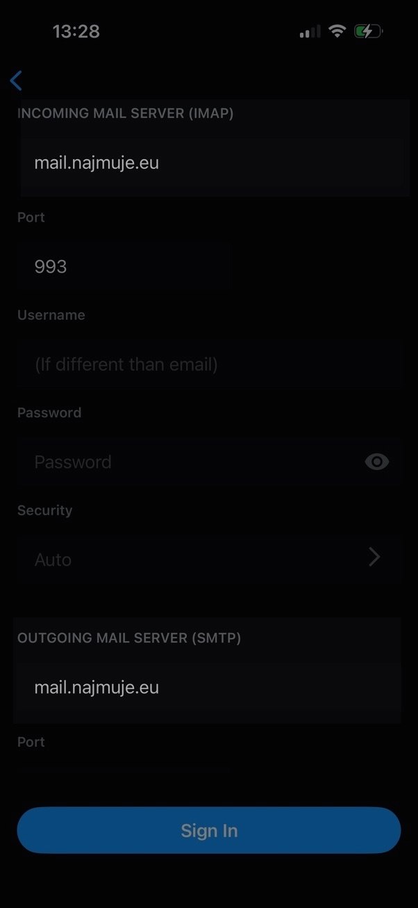 Edison Mail – IMAP i SMTP