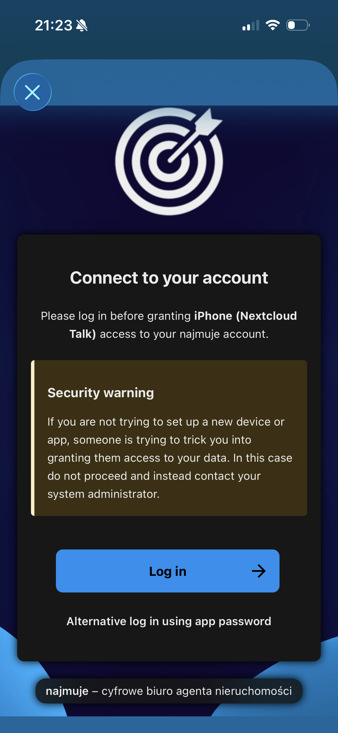 Talk - adres serwera