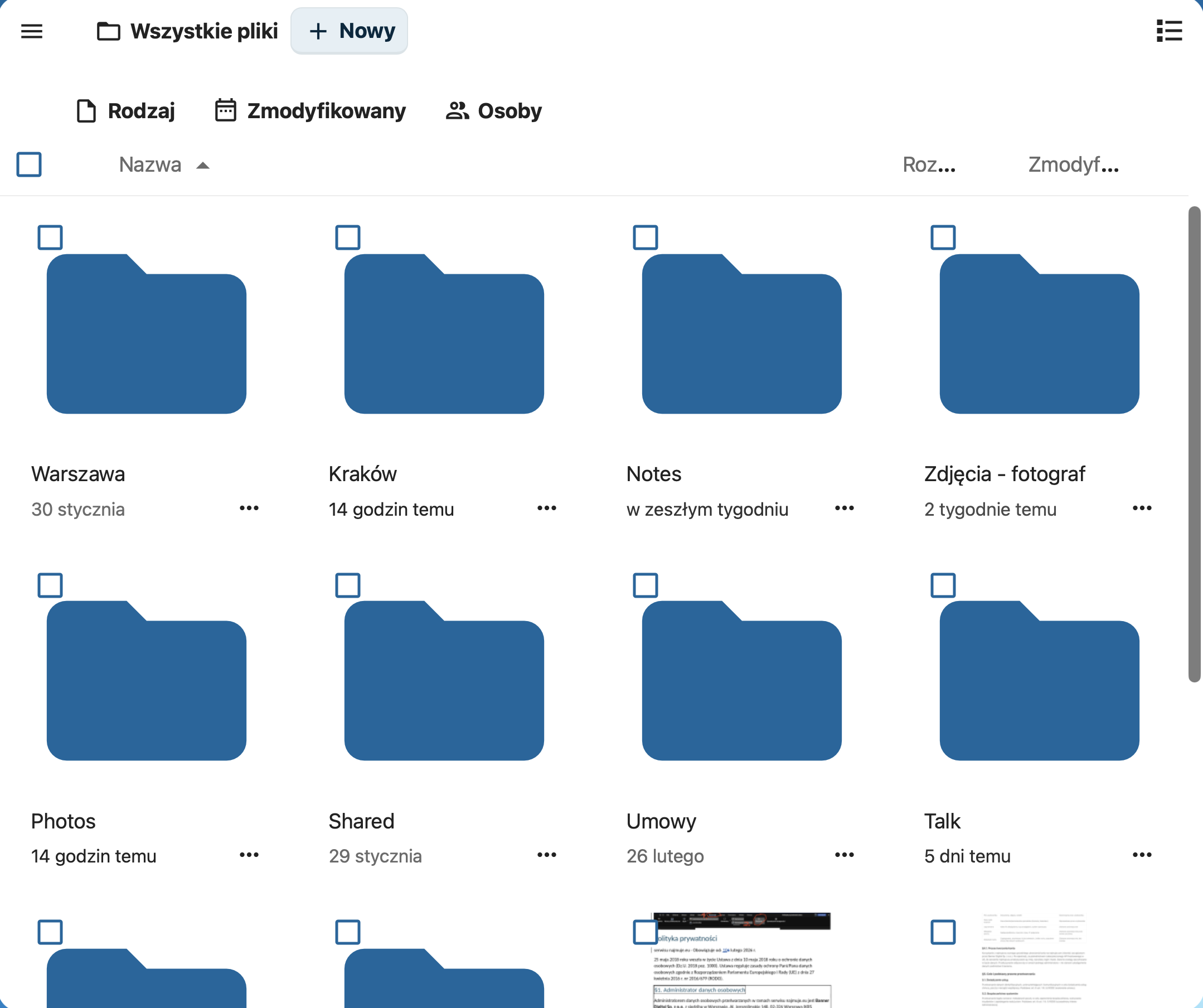 Pliki w chmurze najmuje.eu
