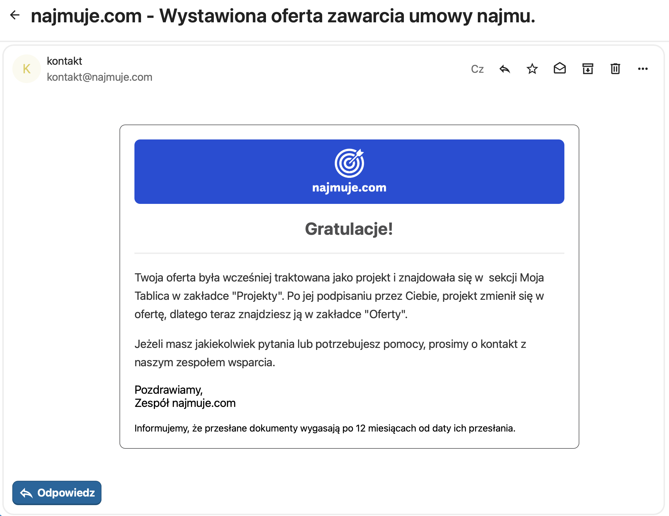 Skrzynka odbiorcza najmuje.eu